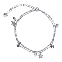 обзорное фото Серебряный браслет с фианитом 025474  Серебряные женские браслеты
